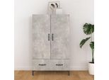 Vidaxl Credenza Grigio Cemento 70X31X115 Cm Materiale A Base Di Legno