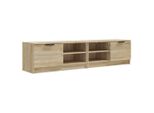 Mobili Tv 2 Pezzi Rovere Sonoma 80X35X36,5 Cm Materiale A Base Di Legno