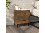 Comodino In Rovere Fumé 40X35X47,5 Cm