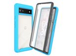 Custodia Per Google Pixel 6A, Paraurti Con Protezione Dello Schermo Incorporata Custodia Protettiva A 360° Per Tutto Il Corpo, Blu