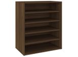 Vidaxl Scarpiera Look Rovere Marrone 60X35X70 Cm Materiale A Base Di Legno
