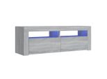 Mobile Tv Con Luci Led Grigio Sonoma 120X35X40 Cm