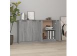 Vidaxl Credenze 2 Pz. Grigio Sonoma 60X30X70 Cm Materiale A Base Di Legno
