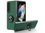 Custodia Rigida Sottile Per Samsung Galaxy Z Fold 4 5G, Con Supporto Ad Anello Verde
