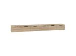 Vidaxl Armadi A Muro 2 Pezzi Rovere Sonoma 102X30X20 Cm Materiale In Legno