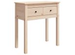 Tavolo Consolle 70X35X75 Cm In Legno Di Pino Massiccio