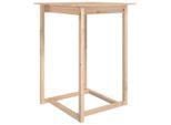 Vidaxl Tavolo Da Bar 80X80X110 Cm In Legno Di Pino Massiccio