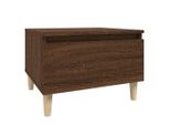 Tavolino Marrone Effetto Rovere 50X46X35 Cm Materiale A Base Di Legno