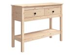 Tavolo Consolle 100X35X75 Cm In Legno Di Pino Massiccio