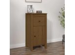 Vidaxl Credenza Marrone Miele 40X35X80 Cm In Legno Di Pino Massiccio