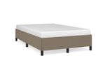 Vidaxl Struttura Letto Senza Materasso Taupe 120X200 Cm Tessuto