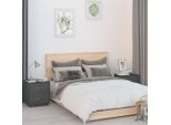 Vidaxl Comodini 2 Pz. Grigio 40X34X45 Cm In Legno Di Pino Massiccio