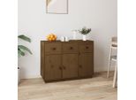 Vidaxl Credenza Marrone Miele 100X40X75 Cm In Legno Di Pino Massiccio