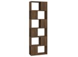 Libreria/Divisorio Per Ambienti In Rovere Marrone 60X24X186 Cm