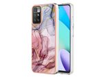 Custodia Per Xiaomi Redmi 10, Custodia In Silicone Tpu A Fantasia, Paraurti Antiurto Oro Rosa