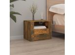 Comodino A Parete In Rovere Fumé 50X36X40 Cm