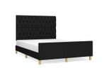 Vidaxl Struttura Letto Senza Materasso Nero 140X200 Cm Tessuto