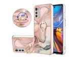 Custodia Per Motorola Moto E32, Custodia Protettiva In Silicone Tpu A Fantasia Con Supporto Ad Anello CrèMe