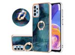 Custodia Per Samsung Galaxy A23 4G/5G, Custodia Protettiva In Silicone Tpu A Fantasia Con Supporto Ad Anello Verde