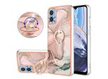 Custodia Per Motorola Moto E22 / E22I, Custodia Protettiva In Silicone Tpu Bumper A Fantasia Con Supporto Ad Anello CrèMe