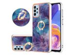 Custodia Per Samsung Galaxy A23 4G/5G, Custodia Protettiva In Silicone Tpu A Fantasia Con Supporto Ad Anello Viola