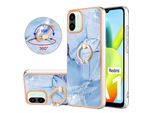 Custodia Per Xiaomi Redmi A1, Custodia Protettiva In Silicone Tpu Bumper A Fantasia Con Supporto Ad Anello Blu