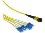 Act 1 Metro Di Cavo Patch Monomodale 9/125 OS2 Fanout 1 X Mtp Femmina - 4 X Lc Duplex 8 Fibre 1M 8X9/125 OS2 Mtp/Mpo(F) (R
