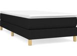 Struttura Letto Nera 90X200 Cm In Tessuto