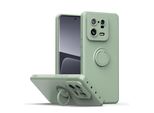 Custodia Xiaomi 13 Pro, Con Supporto Ad Anello E Supporto, Resistente Ai Graffi, Custodia In Silicone Morbido Per Xiaomi 13 Pro Turchese