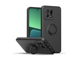 Custodia Xiaomi 13, Con Supporto Ad Anello E Supporto, Resistente Ai Graffi, Custodia In Silicone Morbido Per Xiaomi 13 Nero