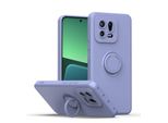 Custodia Xiaomi 13, Con Supporto Ad Anello E Supporto, Resistente Ai Graffi, Custodia In Silicone Morbido Per Xiaomi 13 Purple