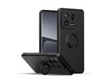 Custodia Xiaomi 13 Pro, Con Supporto Ad Anello E Supporto, Resistente Ai Graffi, Custodia In Silicone Morbido Per Xiaomi 13 Pro Nero