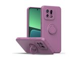 Custodia Xiaomi 13, Con Supporto Ad Anello E Supporto, Resistente Ai Graffi, Custodia In Silicone Morbido Per Xiaomi 13 Purple