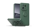 Custodia Xiaomi 13 Pro, Con Supporto Ad Anello E Supporto, Resistente Ai Graffi, Custodia In Silicone Morbido Per Xiaomi 13 Pro Verde
