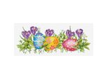 Luca-S Set Per Punto Croce "Crocus"", Schema Contato, 33X13Cm"