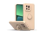 Custodia Xiaomi 13, Con Supporto Ad Anello E Supporto, Resistente Ai Graffi, Custodia In Silicone Morbido Per Xiaomi 13 Rosa