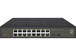 Levelone Hilbert 18-Port Gigabit Smart Lite Switch - 16 X Gigabit RJ45 - 2 X Gigabit Sfp (GES-2118)