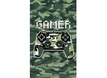 Detexpol Asciugamano Per Bambini Gamer Army Cotone - Terry, 50/30 Cm