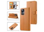 Custodia Per Xiaomi 12T / 12T Pro / Redmi K50 Ultra, Flip Case In Pelle Con Chiusura Magnetica E Supporto, Custodia Protettiva Giallo