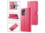 Custodia Per Xiaomi 12T / 12T Pro / Redmi K50 Ultra, Flip Case In Pelle Con Chiusura Magnetica E Supporto, Custodia Protettiva Rosa