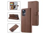 Custodia Per Xiaomi 12T / 12T Pro / Redmi K50 Ultra, Flip Case In Pelle Con Chiusura Magnetica E Supporto, Custodia Protettiva Brown