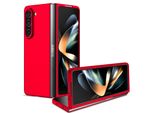 Custodia Per Samsung Galaxy Z Fold 5, Sottile Custodia Rigida In Pc Antigraffio Rosso