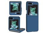 Custodia Per Samsung Galaxy Z Flip 5, Sottile Custodia Rigida In Pc Antigraffio Blu Scuro