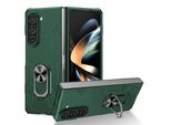Custodia Per Samsung Galaxy Z Fold 5, Robusta Custodia Rigida In Pc, Antiurto Con Supporto Ad Anello E Supporto Verde