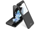 Custodia Per Samsung Galaxy Z Flip 5 Custodia Pc Solida Sottile E Opaca Con Pellicola Protettiva Sul Display Nero