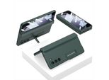 Custodia Per Samsung Galaxy Z Fold 5, Protezione Magnetica Della Cerniera, Cover All-Inclusive Con Protezione Dello Schermo E Supporto Verde