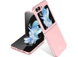 Custodia Per Samsung Galaxy Z Flip 5, Sottile Pc Solido Opaco Anti-Impronte Digitali Rosa