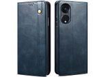 Custodia Per Oppo A98 5G/ Reno8 T 5G, Portafoglio In Pelle Flip Case Con Funzione Stand Blu