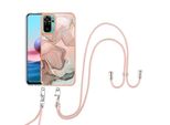Custodia Con Cinturino Per Xiaomi Redmi Note 10S / Note 10 4G, Paraurti In Tpu A Fantasia, Custodia Protettiva Con Cinturino Regolabile CrèMe