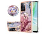 Custodia Per Oneplus Nord N300, Custodia Protettiva In Silicone Tpu A Fantasia Con Supporto Ad Anello Oro Rosa